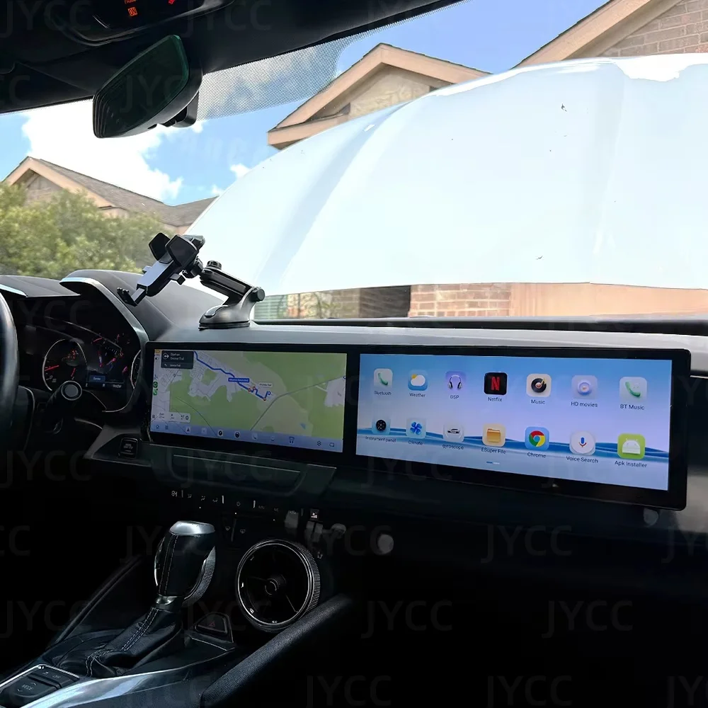 

12,3-дюймовый двойной экран Android 13.0 для Chevrolet Camaro 2016 2017-2023, цифровая приборная панель с экраном Android, автомобильное радио