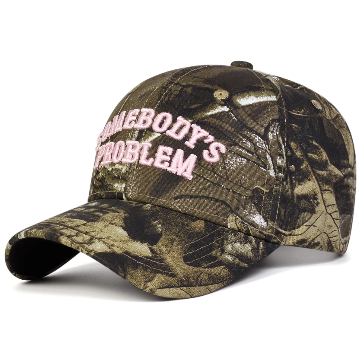 Unisex SOMEBODY'S PROBLEM Embroidery Baseball Caps Spring Autumn Outdoor Adjustable Casual Hats Sunscreen Hat Sports Cap