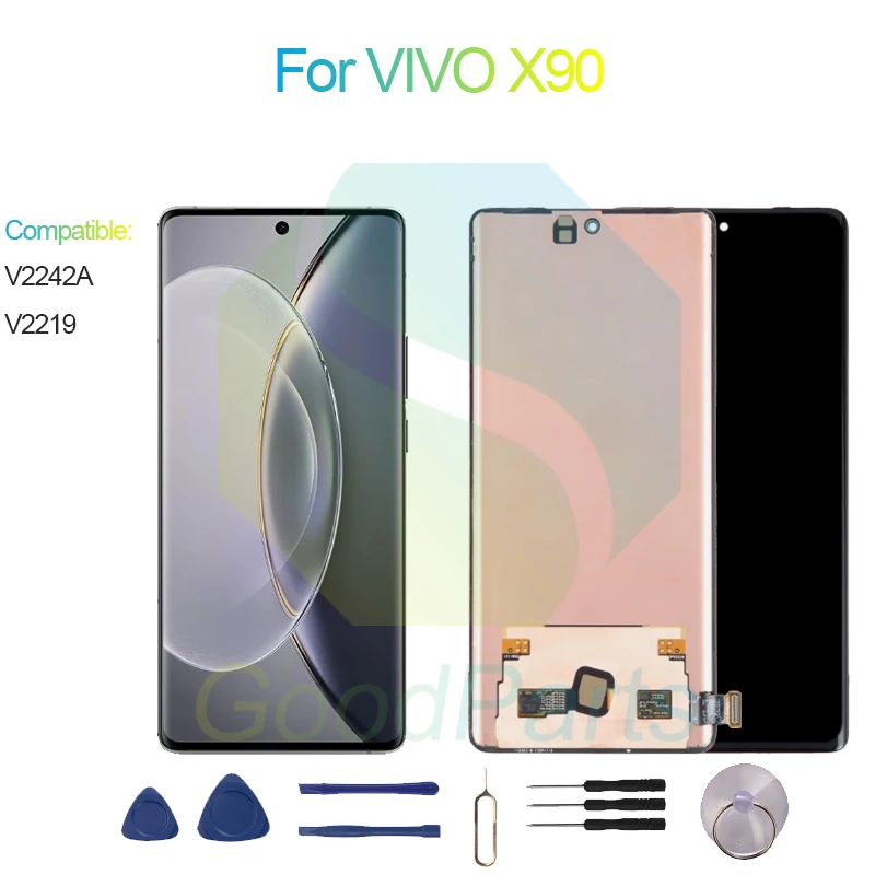 

For VIVO X90 Pro Screen Display Replacement 2800*1260 V2242A, V2219 For VIVO X90 Pro LCD Touch Digitizer