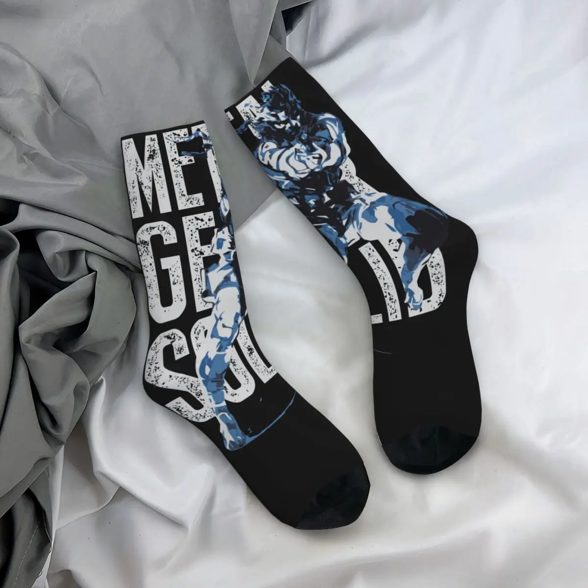 Metal Gear MGS17 - RUSSIAN MGS Socks for Women Men Product All Seasons Cotton Middle Tube Socks Breathable