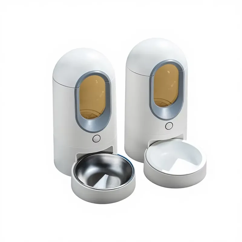 Smart WiFi Pet Feeder Automatic Food Dispenser 2.6L Capacity Rechargeable Battery Waterproof Timer Control for Cats Dogs Easy