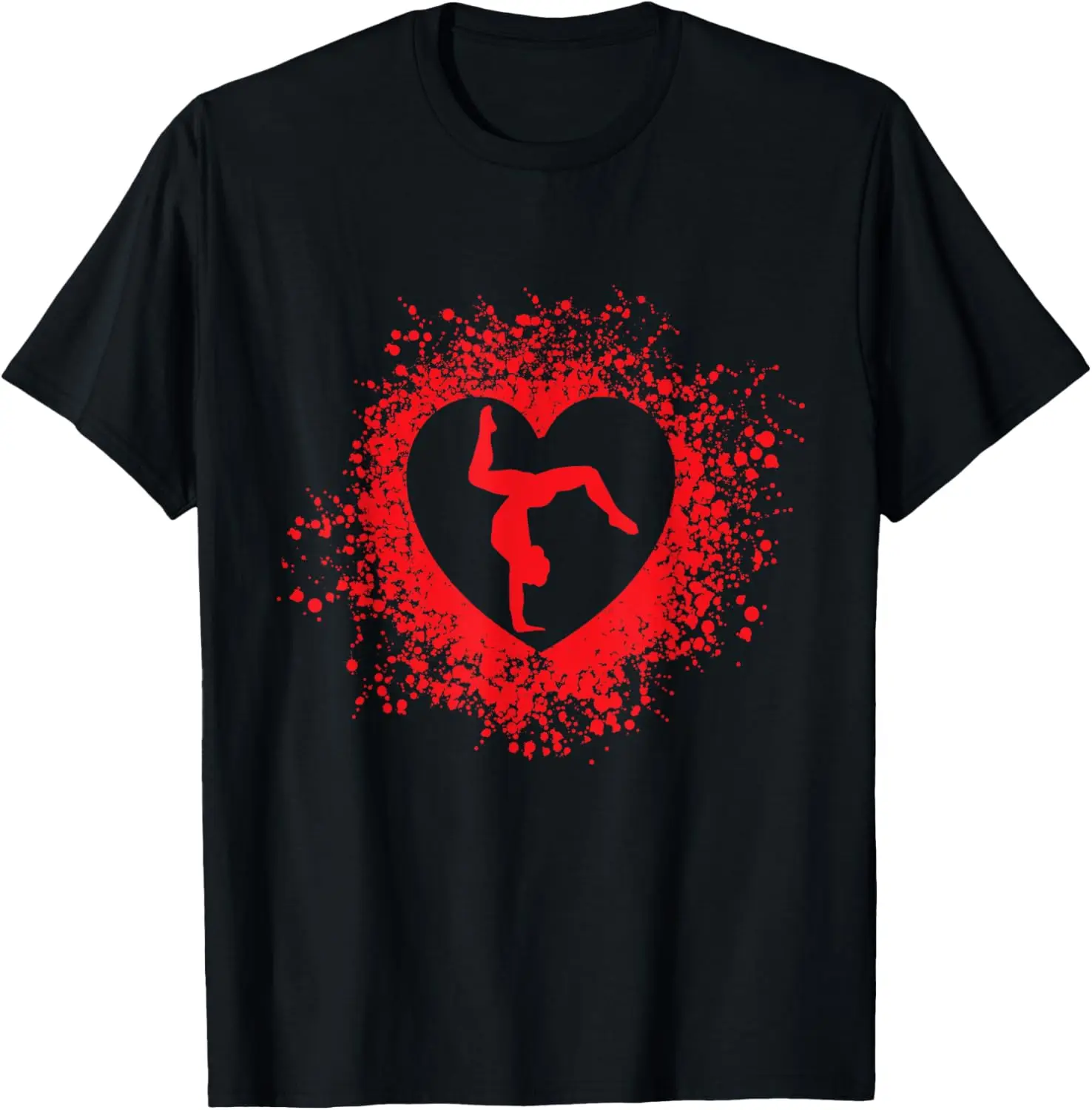 Camiseta Ginástica Dia dos Namorados Coração Ginasta
