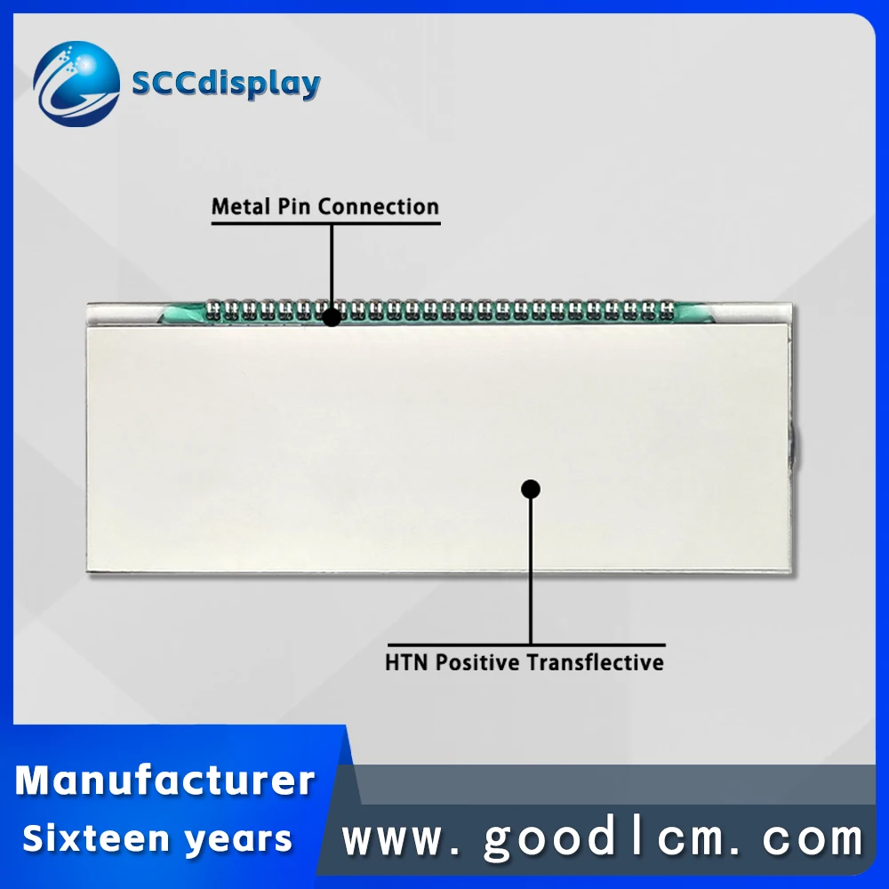 Manufacturer customized SJXDGW067 Segment LCD screen for smart meters High contrast wide temperature 7-segment display screen
