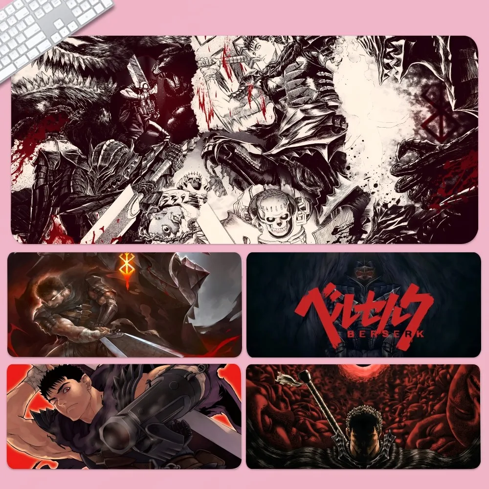 

B-BERSERK Mousepad Large Computer Gaming Accessories MousePads Desk Mats Anti-slip Laptop Soft Mouse Pad