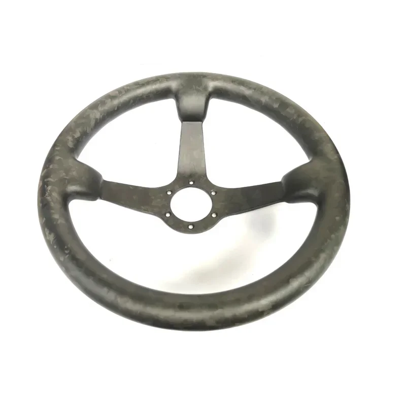 

Matte Finish Forged Fabric Carbon Fiber Steering Wheel For Car Or Boat