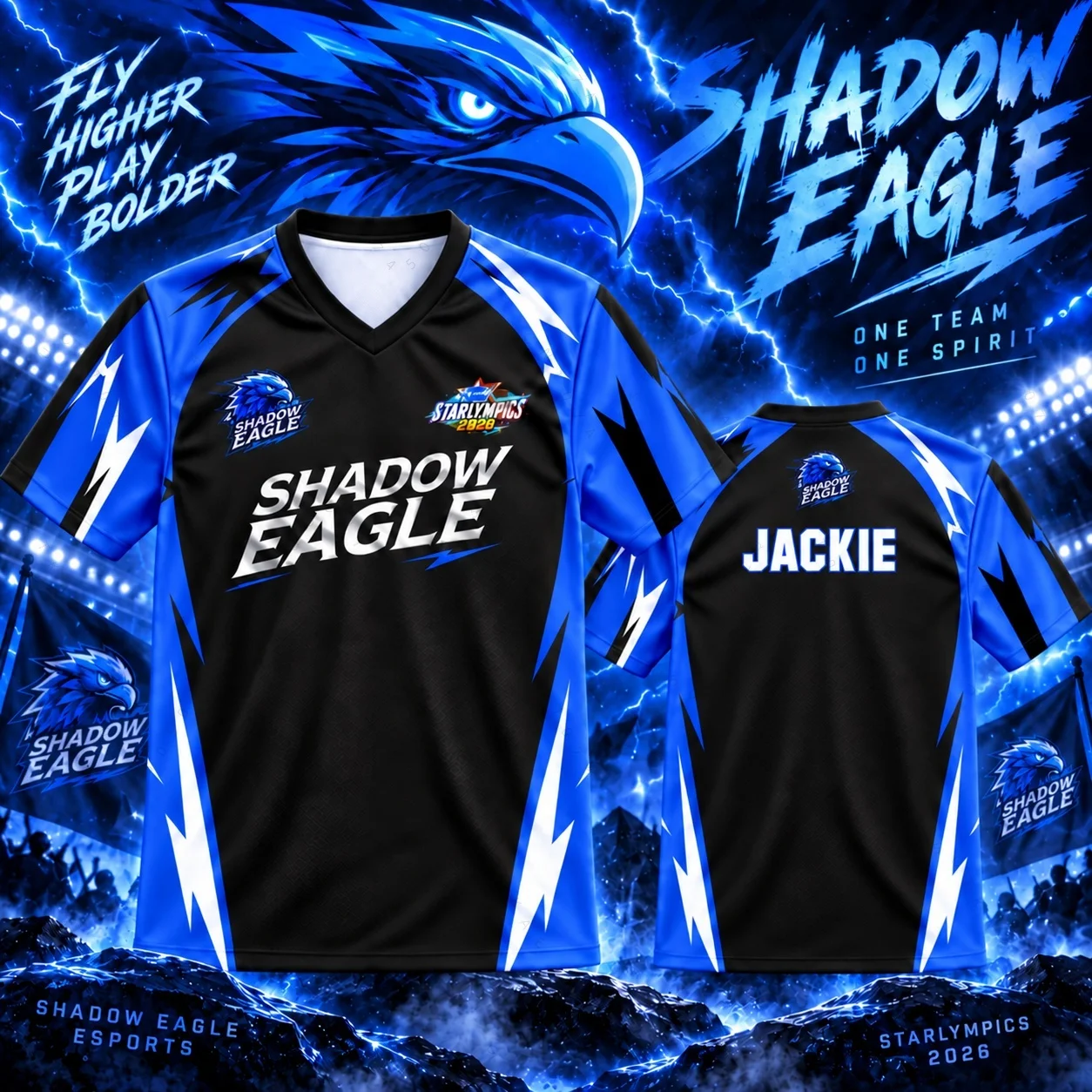 Hot Custom GMMTV Starlympics 2026 Shadow Eagle BASKETBALL Jersey TEE JACKIE KEEN AOU AUN TITLE BARCODE KIN Fans Beach T-Shirts