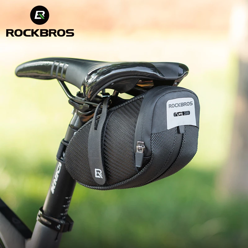 

ROCKBROS Waterproof Bike Tail Bag Reflective Hang Taillight Seatpost Rear Bags MTB Road Bicycle Saddle Bag Cycling Accessories