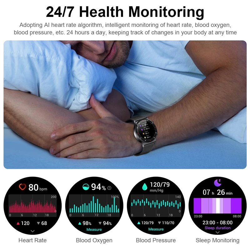 LIGE-Montre intelligente étanche pour homme, appel Bluetooth, bracelet de sport NDavid, cadran de montre personnalisé, IOS, Android, ECG + PPG, 2025