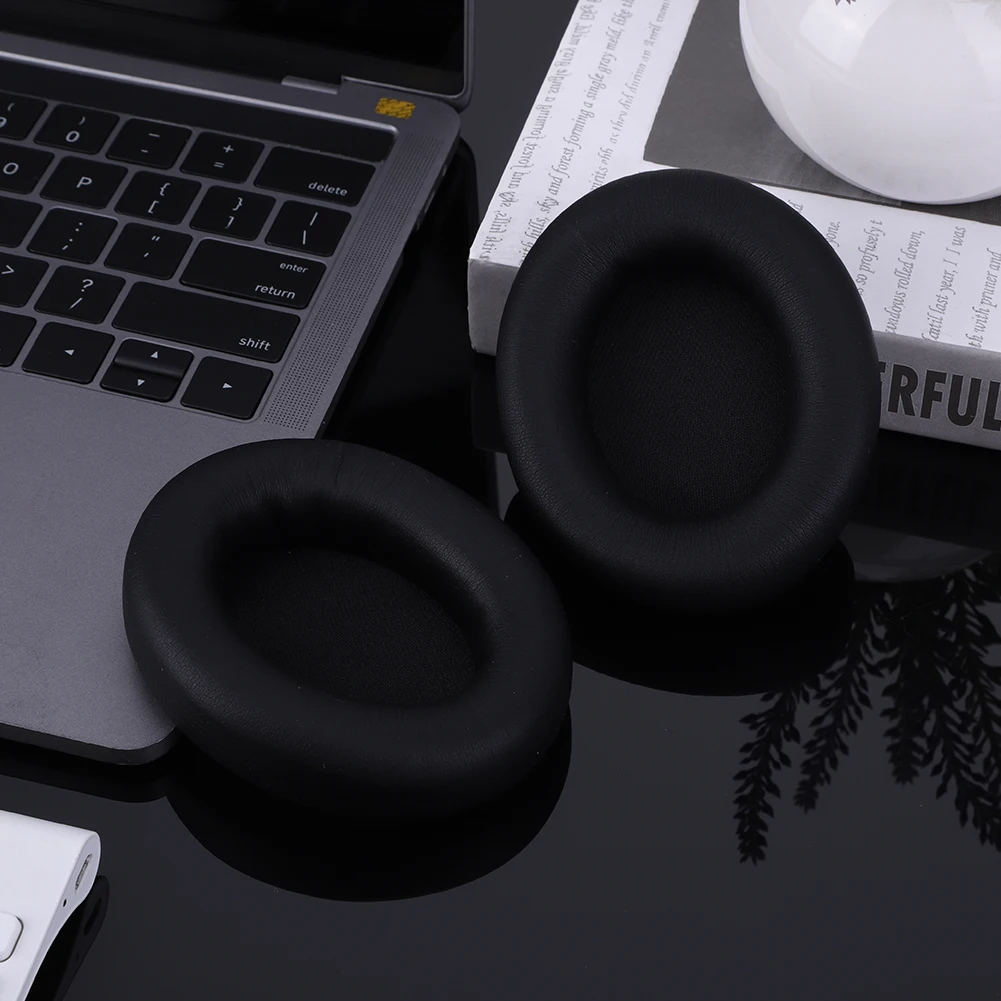 เปลี่ยนแผ่นรองหูฟังเบาะหนังชุดหูฟังแผ่นรองหูฟังถ้วยหูอะไหล่ซ่อม Earmuffs สําหรับ Beats Studio Pro หูฟัง