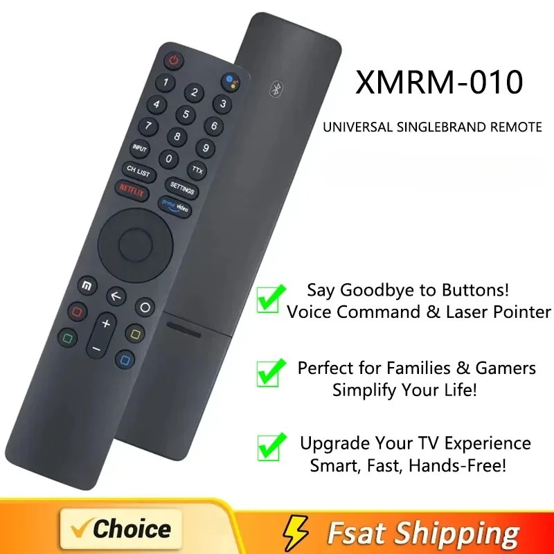 Wireless Bluetooth Remote Control with Voice Laser for Xiaomi TV 4S Android Smart TV L65M5-5ASP MI P1 32 MI Box And XMRM-010