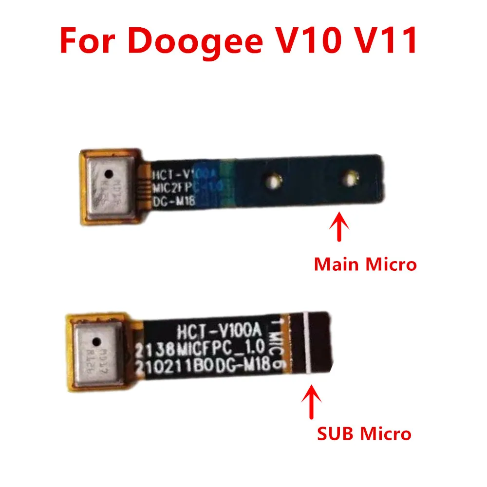 New Original For Doogee V10 V11 Cell Phone Main SUB Microphone Micro FPC Cable MIC Repair Parts Accessory