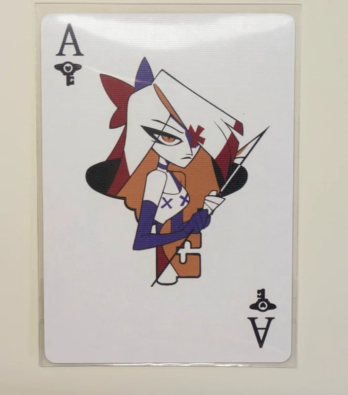 Anime figure Niffty Alastor Husk Vox Husk Lucifer cosplay Cartoon small card Collection card Accessories ornament birthday gift - view 3