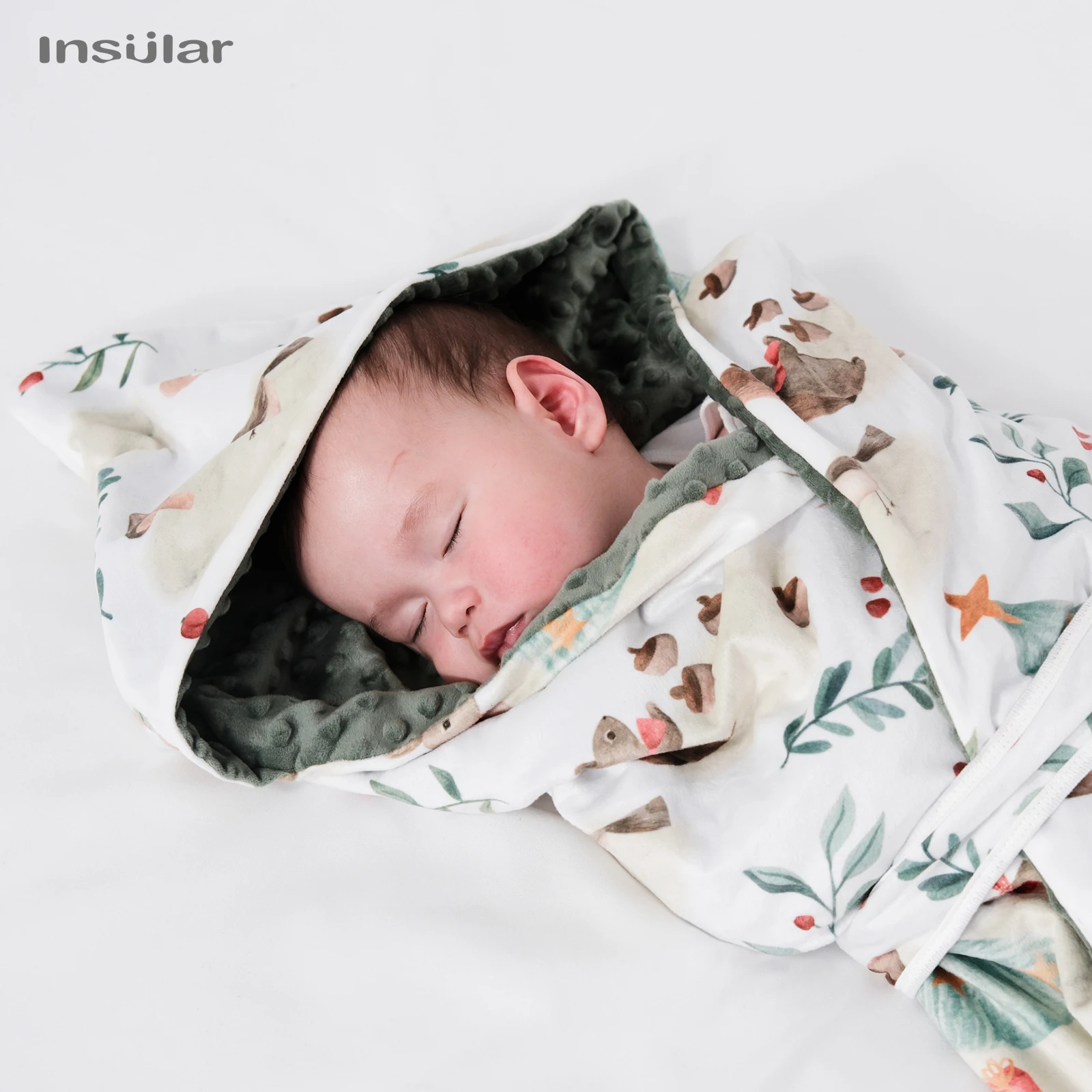 

Soft Cartoon Baby Hooded Blanket Cute Animal Babies Blanket Square Hooded Bath Wrap Swaddle Newborn Bathrobe Cloak Baby Towel