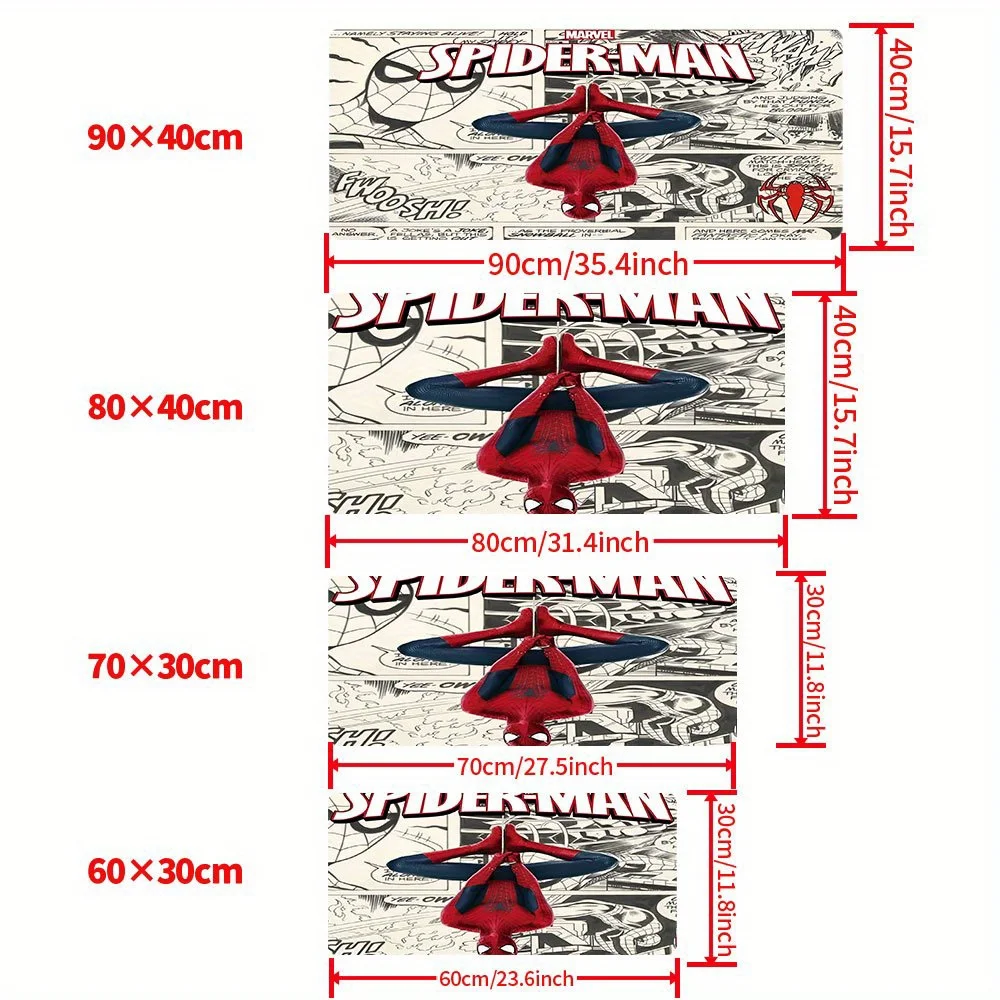 [معتمد] قطعة واحدة من وسادات الماوس Marvel Spider Man متعددة الوظائف كبيرة للألعاب مناسبة للاعبين والاستخدام المكتبي والعطلات