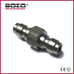 Both End Male Quick Disconnect Adaptor Stainless Steel Double Male 8MM Fill Nipple HPA High Pressure Accessories