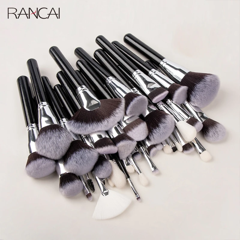 RANCAI Makeup Brush More Kabuki Foundation Brush for Liquid Cream Powder Contour Buffing Blending Concealer Face Cosmetic Brush