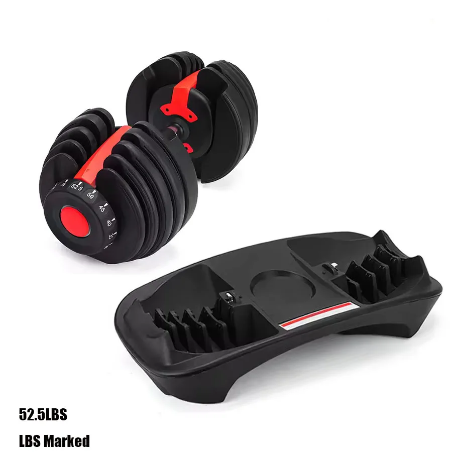 VEVOR Regulowane Hantle 5-52.5 LBS, Zestaw Hantli, Obciążenia 5-52.5 LBS, Trening Siłowy, Fitness, Ćwiczenia na Siłowni, Sprzęt Domowy do Ćwiczeń