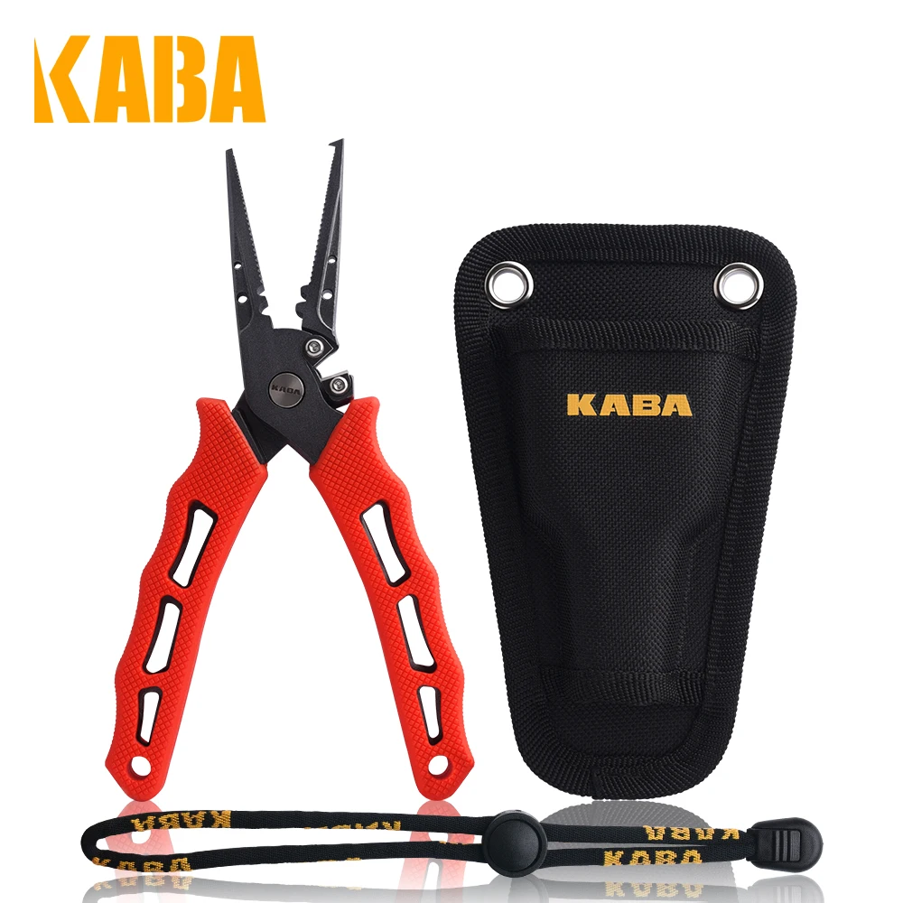 

Kaba Stainless Steel Fishing Pliers 7in Braid Line Cutter Hook Removers 4 colors Saltwater Resistant Fishing Gear Tools