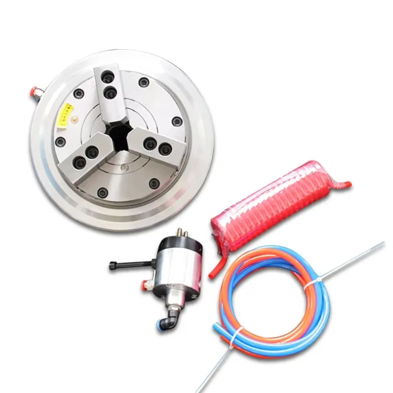 Front Mounted Chuck 3 Jaw Pneumatic Brand  Chuck Automatic  Power Pneumatic Chuck For Lathe