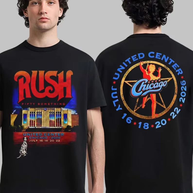 Rush Toronto 2026 Fifty Something Tour T-Shirt August 7 9 11 13 Scotiabank Arena Progressive Rock Concert Souvenir Unisex Tee