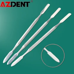 3pcs AZDENT Stainless Steel Mixing Spatula Tool Spatuler Dental Mixing Stick Color Tools Dentistry Instruments