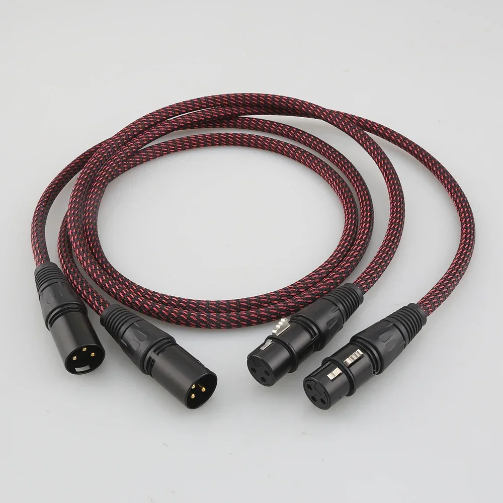 Audiocrast Hi End Audio Cable HIFI XLR Balanced Audio With Copper Tin Sleeves Plug