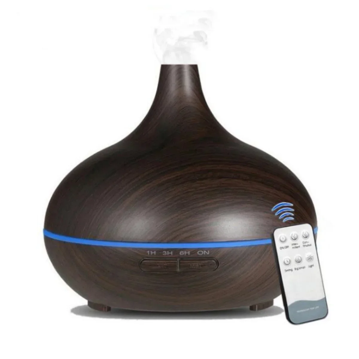 คุณภาพสูง 500ml Air Humidifier Essential Oils Diffuser น้ําหอมไม้ GRAIN น้ํามันหอมระเหยรีโมทคอนโทรลห้องนอน Difusor