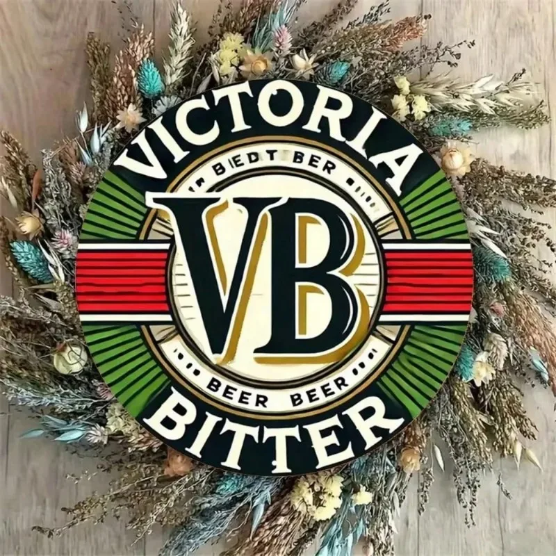 لافتة معدنية بشعار Victoria Bitter VB Beer: اكتشف جاذبيةها - يجب اقتناؤها لديكور البار والمقهى والمنزل والشاطئ #6