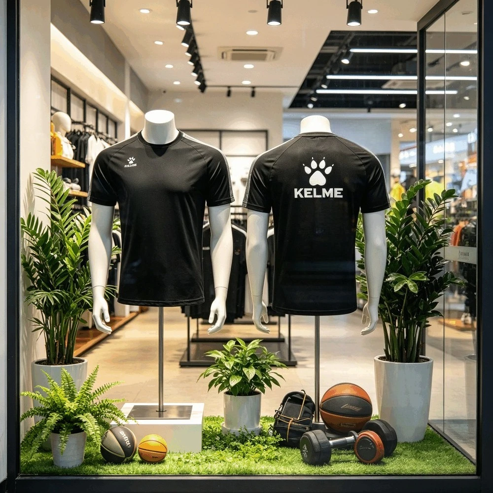 KELME 2026 New Men’s Short-Sleeve T-Shirt Unrestricted Movement During Exercise with Advanced Cooling Technology Zero Stickiness