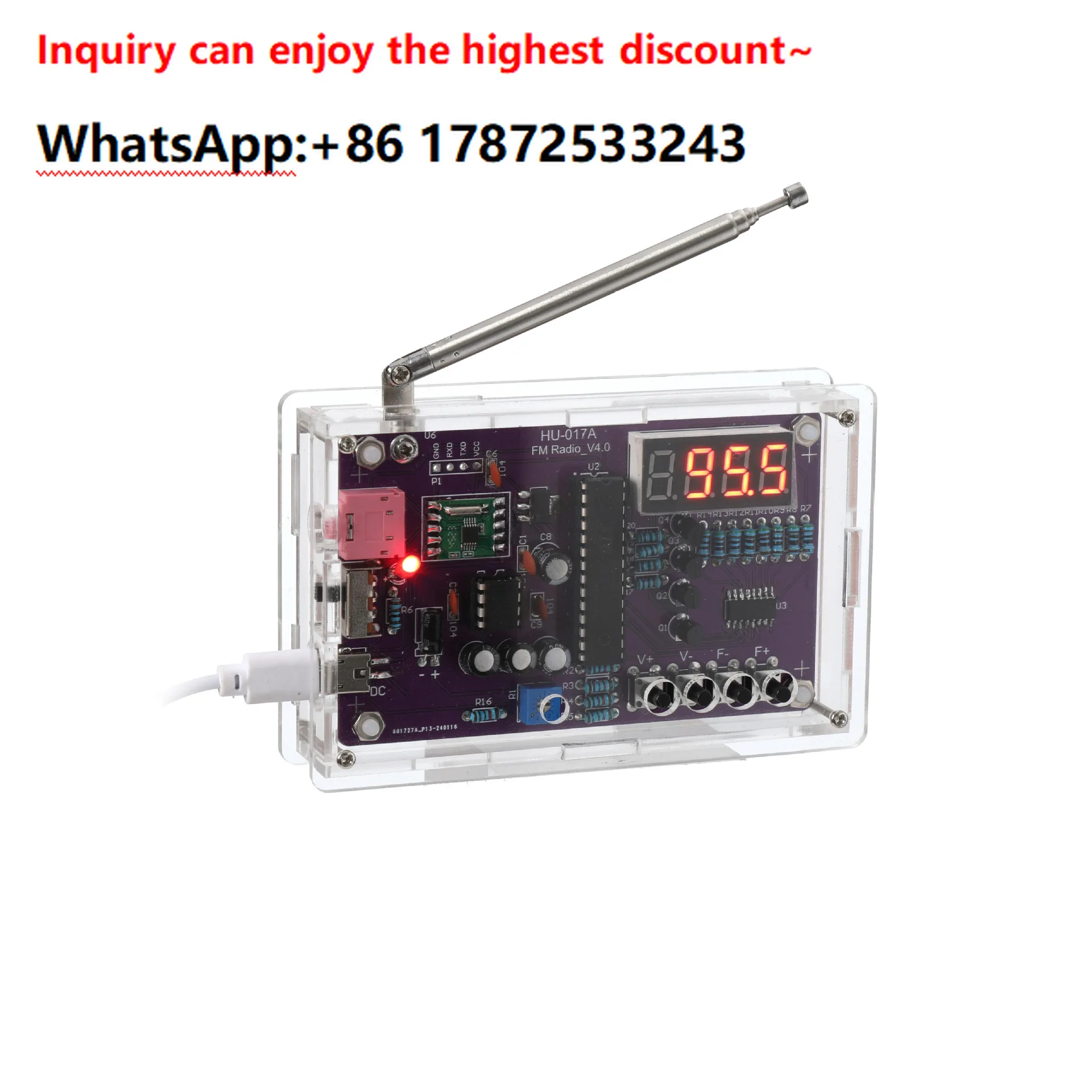 FM radio module microcontroller DIY electronic welding kit