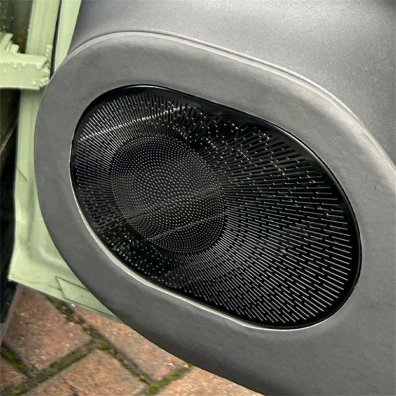 For Leapmotor C01 2022-2024 Car Interior Decorative Lines Car speaker Audio Loudspeaker cover stainless steel protective plate