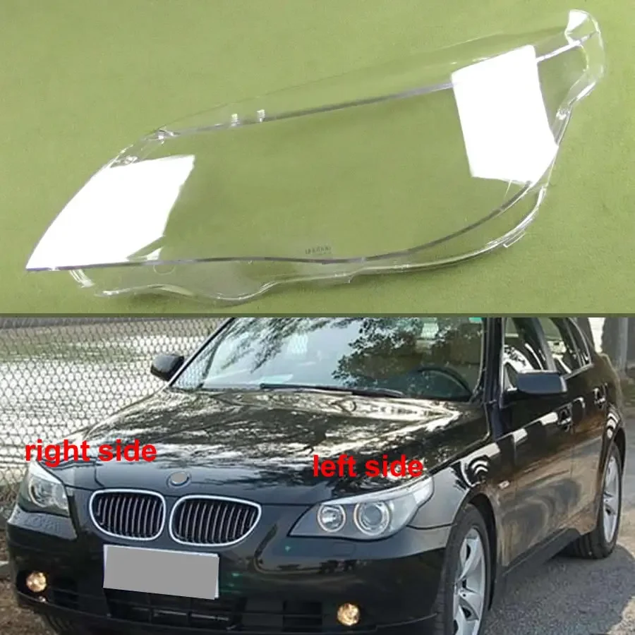 

For 2004 2005 2006 2007 2008 2009 2010 BMW E60 E61 5 Series 520 523 525 530i Headlamp Cover Lampshade Headlight Shell Plexiglass