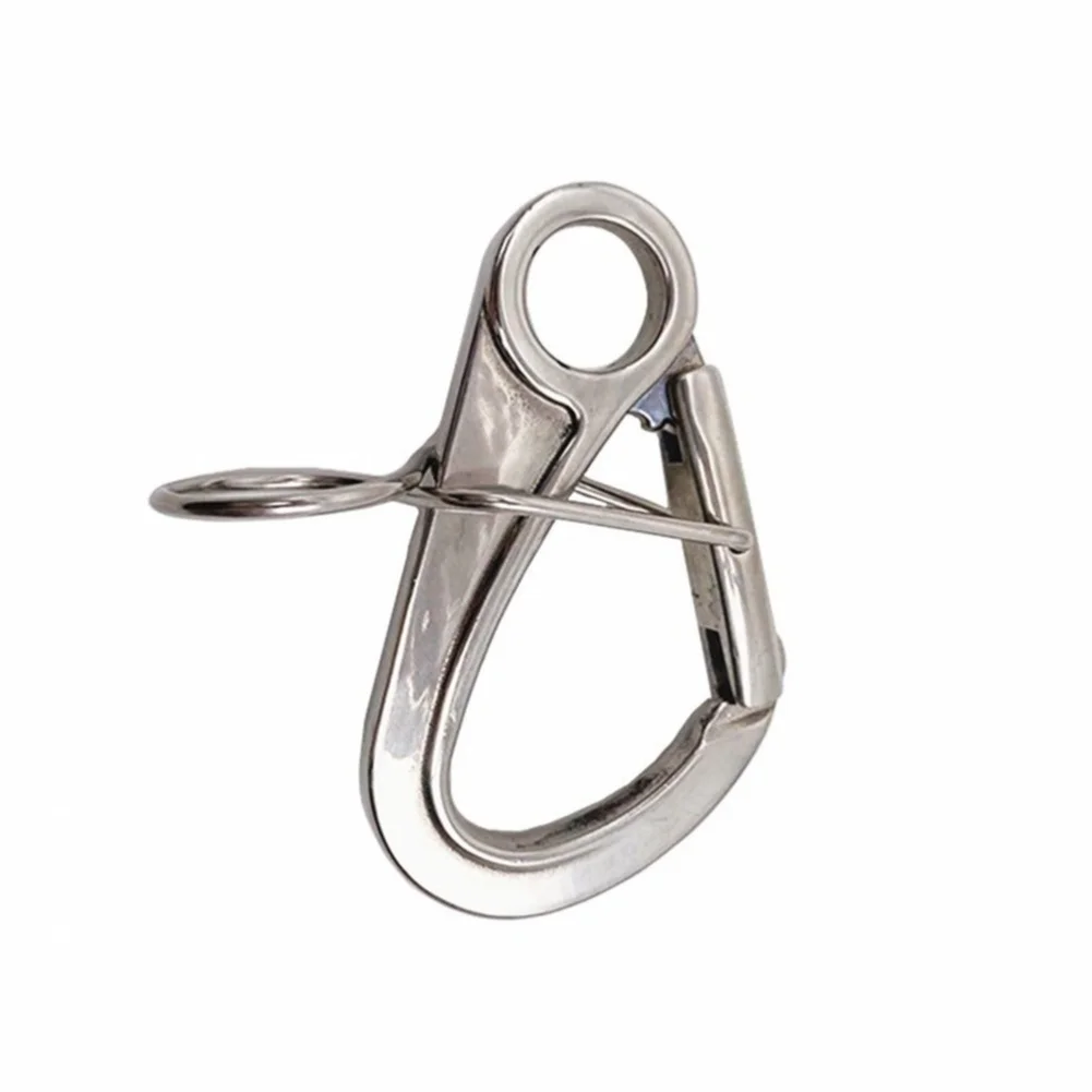 For Harsh Marine Environments 4.21 X 2.54 In 316 Stainless Steel Snap Hook Double Safety Locking Mechanism Boating