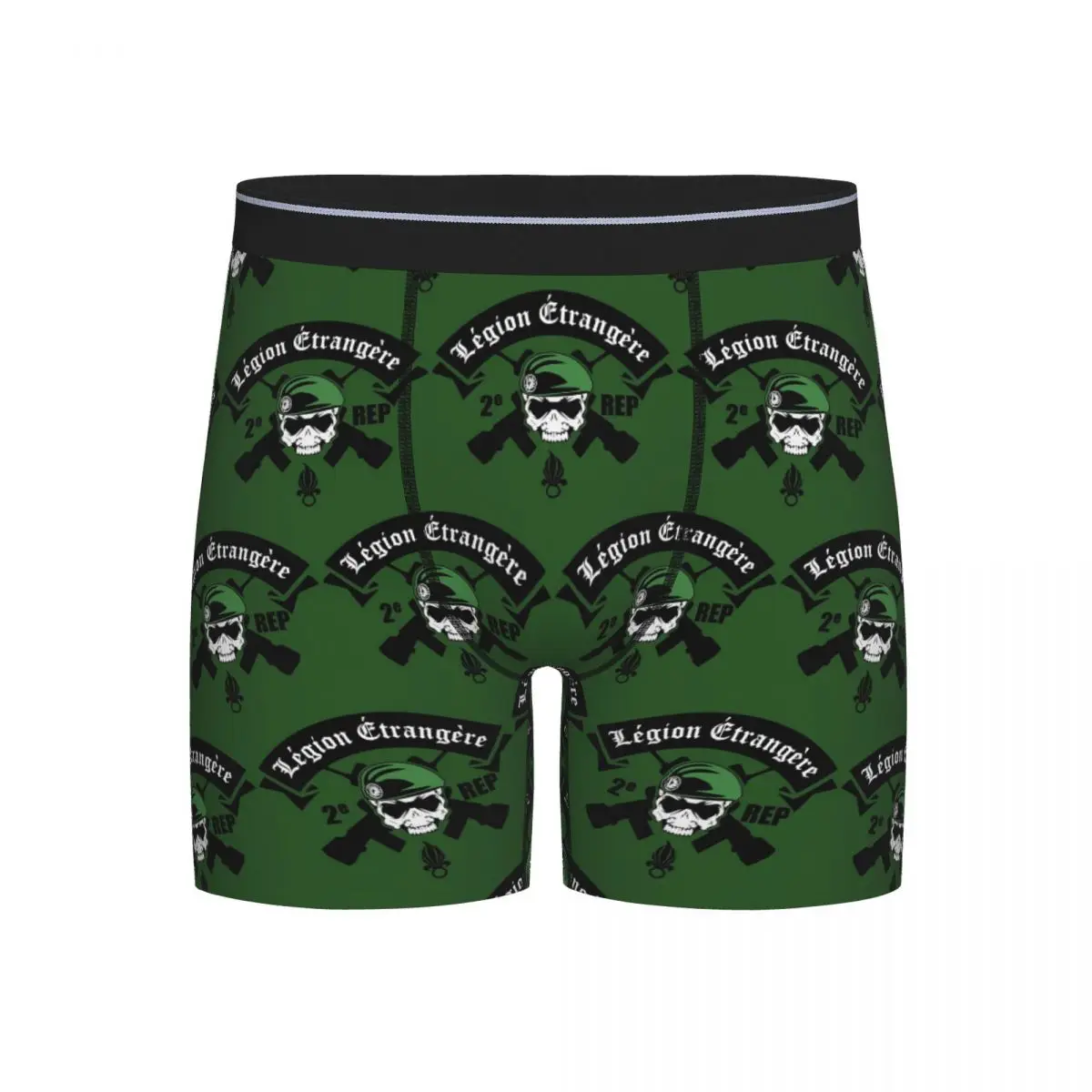

Long Boxer Underpants Shorts Legion Etrangere Foreign France Military Panties Men's Underwear for Homme Man Boyfriend Gift