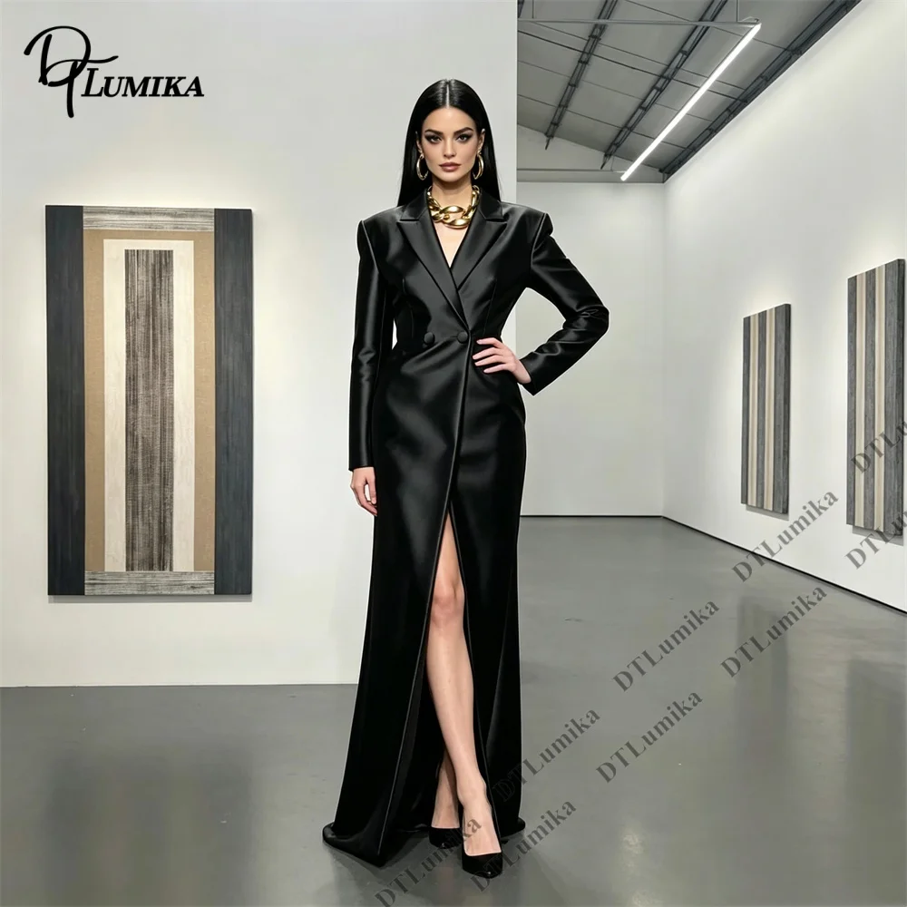 Luxury Satin Long Suit Coat for Men, Double Breasted Glossy Pageant Suit Jacket Customized Plus Size Party Suit Coat Many Colors