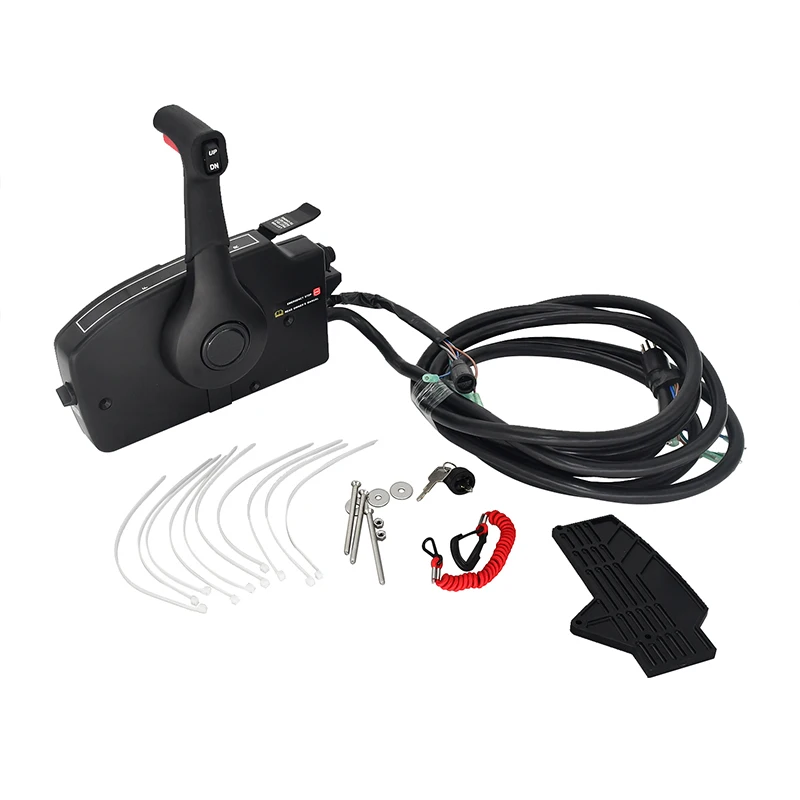 881170A15 Boat Motor Side Mount Remote Control Box with 8 Pin Right Hand Compatible with Mercury Outboard Engine PT