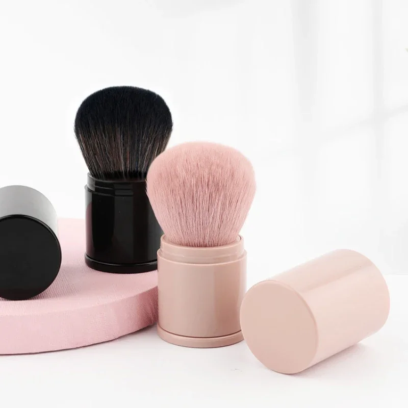 Quality Portable Mini Retractable Blush Brush Soft Loose Powder Foundation Makeup Brush Multi Functional Nail Beauty Makeup Tool