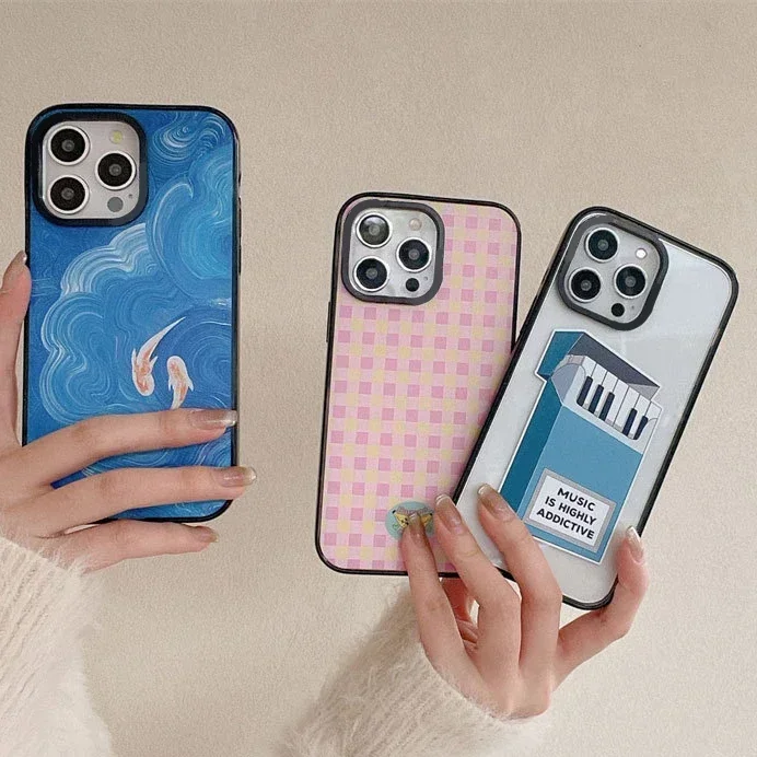 2.0 Acrylic Creative Cigarette Case Phone Case Cover for IPhone 11 12 13 14 15 Pro Max Case for IPhone 15 Pro Max