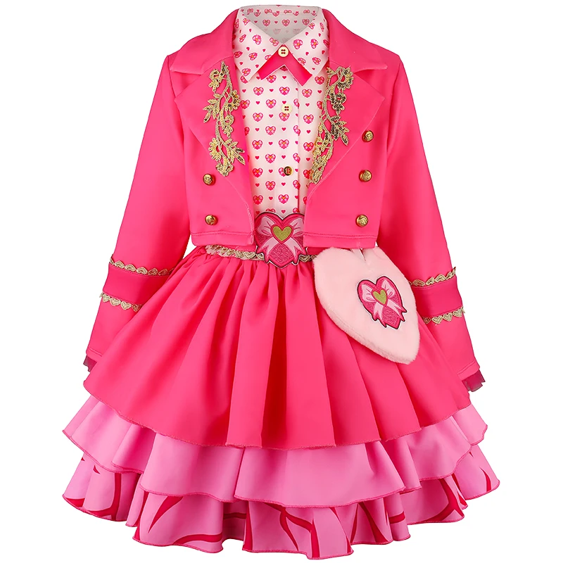 2026 New Girls Heir Dress Halloween Dress Up Costume 2ps Children's Cosplay + Wig Graduation Prom Puffy Dress