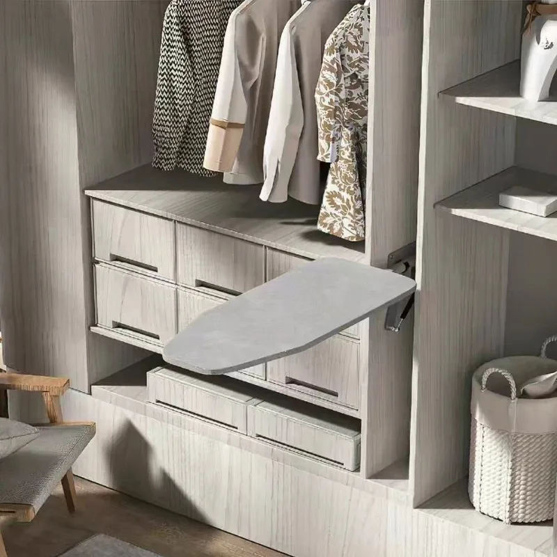 Ironing Boards in Wardrobe Space-saving Ironings Board with Bracket Stands Retractable Ironing Table Useful Ironings Furniture