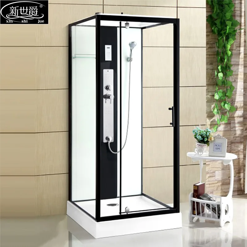Square shower room small apartment tempered glass partition household integrated