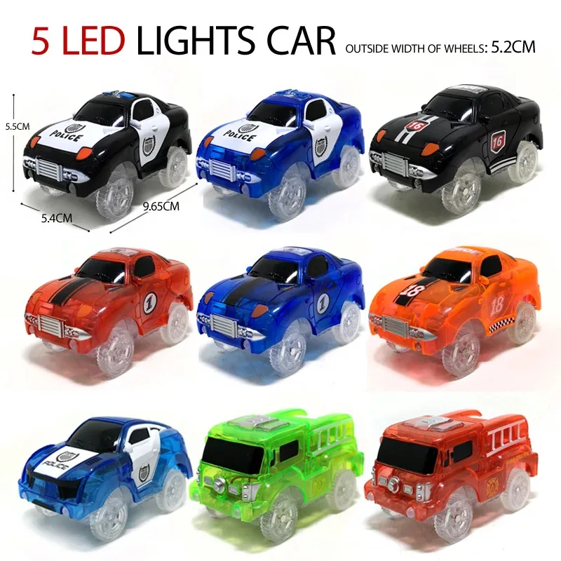 TEMIKIDS Electric Car,5 Led Lamp,Toy Parts, Car Rail Racing Track, Educational Kids Toys For Boys Toy Cars,Birthday Gifts L003