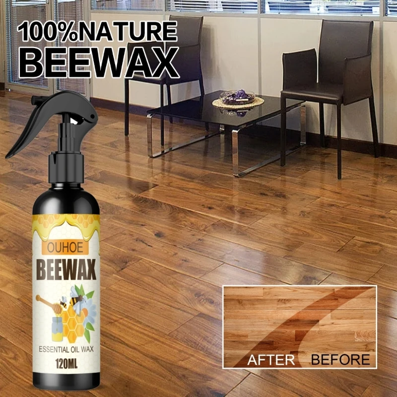 OUHOE Beeswax Furniture Polish Wood Seasoning Beeswax Spray for Furniture Wood Dining Table Floor Chair Cabinets KXRE