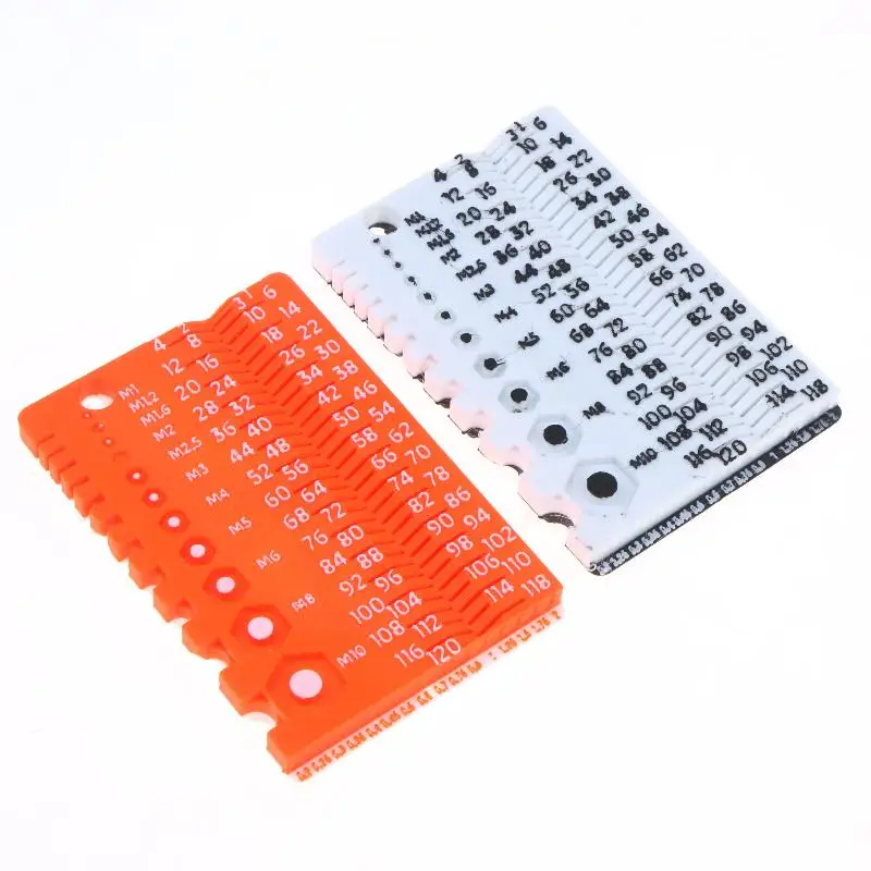 M1-M10 Bolt & Screw Measuring Tool Durable Portable Workshop Gauge Perfect Gift for Handyman Home Repair Use
