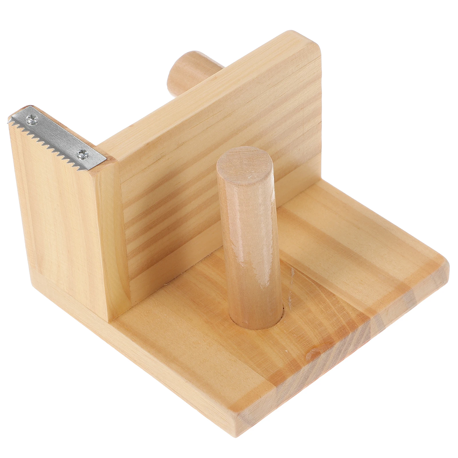 Wooden Tape Dispenser Multifunctional Sticker Holder Desk Organizer Extra Tape Rack Lightweight Compact Size
