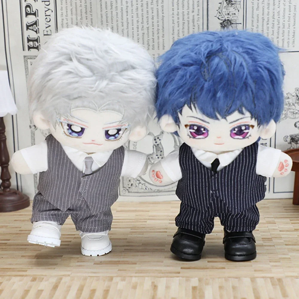 Plush Toy Clothes 20CM Idol Dolls Accessories Fashion Vest Tops Pants Tie Suit For 1/6 Bjd Dolls Accessories for Idol Doll Gift