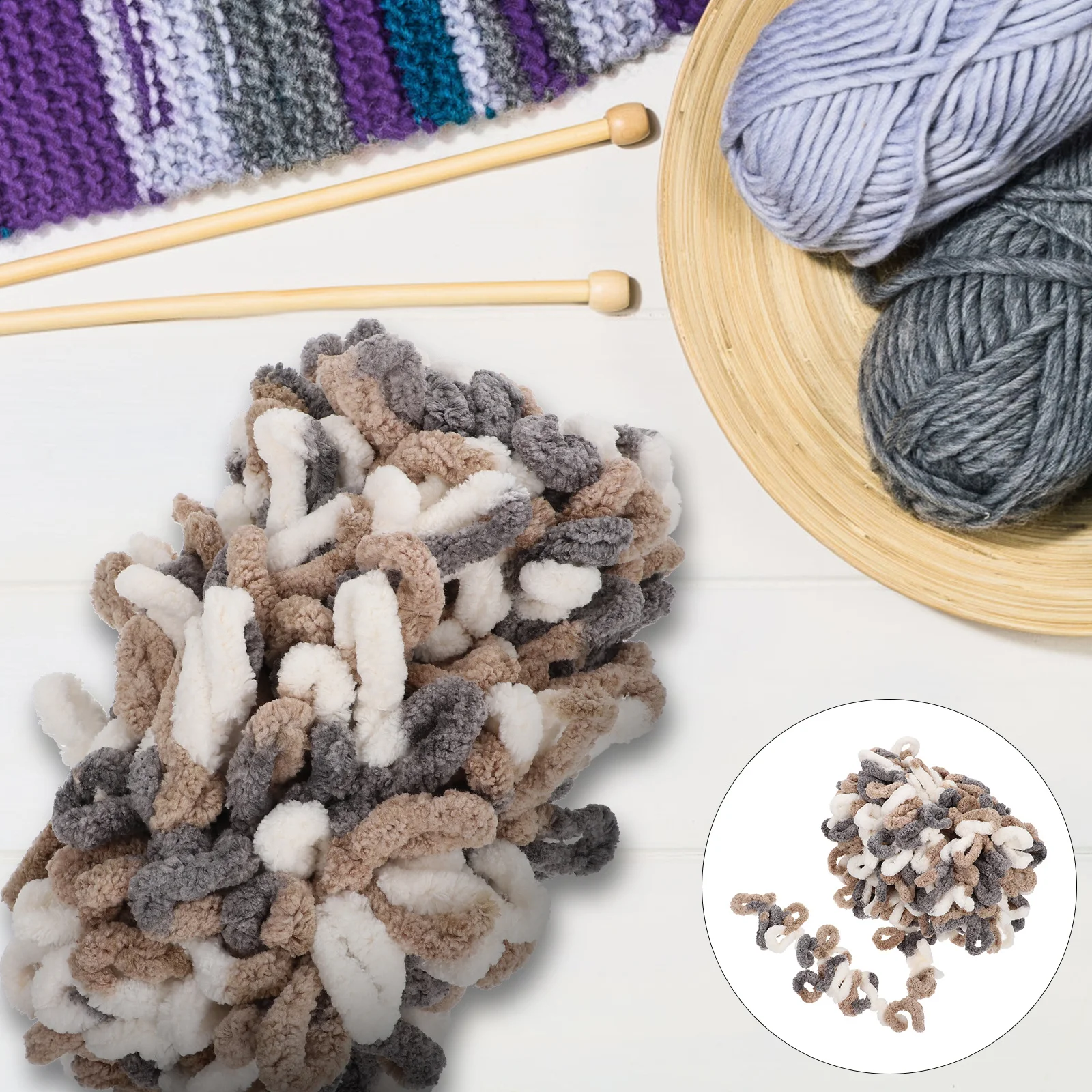 

1 Roll Hand Knitting Yarn Soft Woolen Yarn for Sweater Scarf DIY Woolen Yarns Comfortable Knitting Supplies DIY Wool