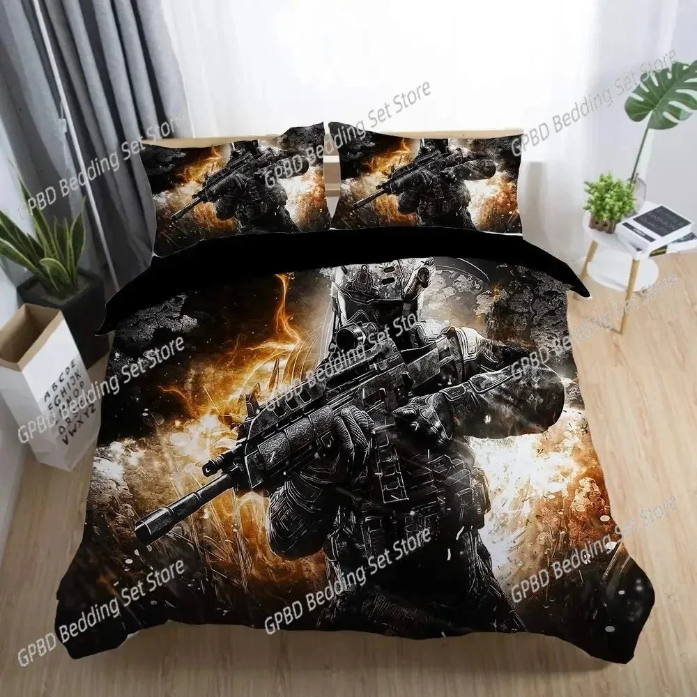 

Game Call Of Duty 3D NEW Duvet Cover Pillowcase Bedding Set Adult Boy Girl Bedroom Decoration Children Single Double Large