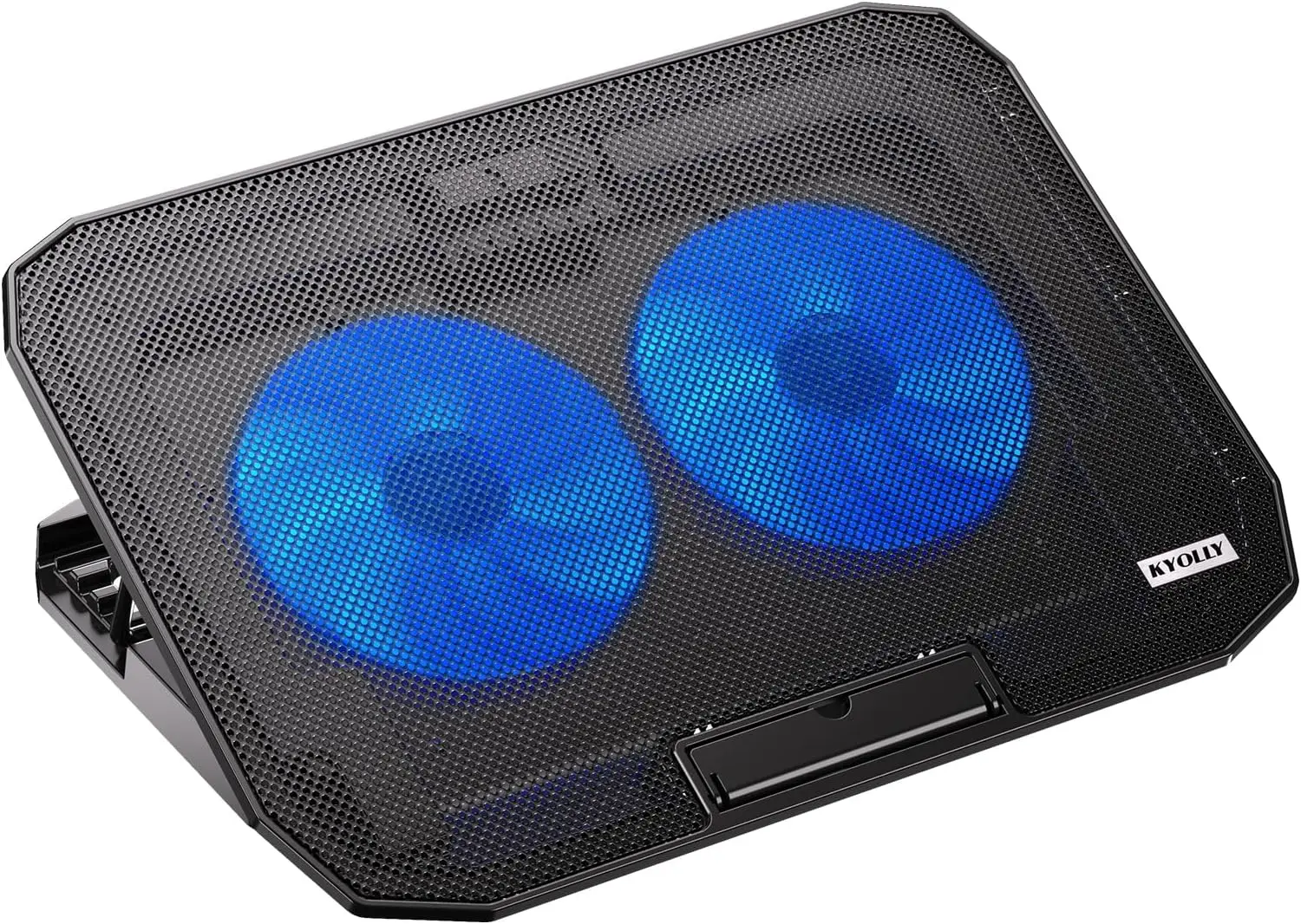 

Ultra Slim Laptop Cooling Pad with 2 Quiet Fans, Adjustable Stand for 10-15.6 Inch Laptops