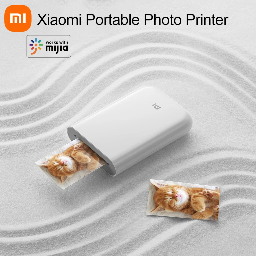 Xiaomi Pocket Photo Printer Wireless Bluetooth Thermal Print AR Video Mijia ZINK Self-adhesive Color New Original Portable Mini